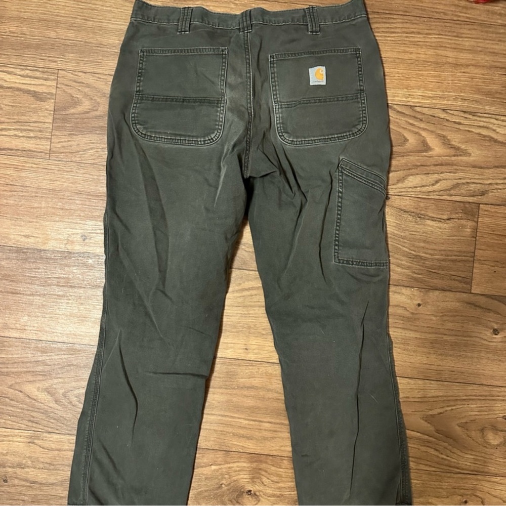 Carhartt Men's Dark Olive Cargo Work Pants